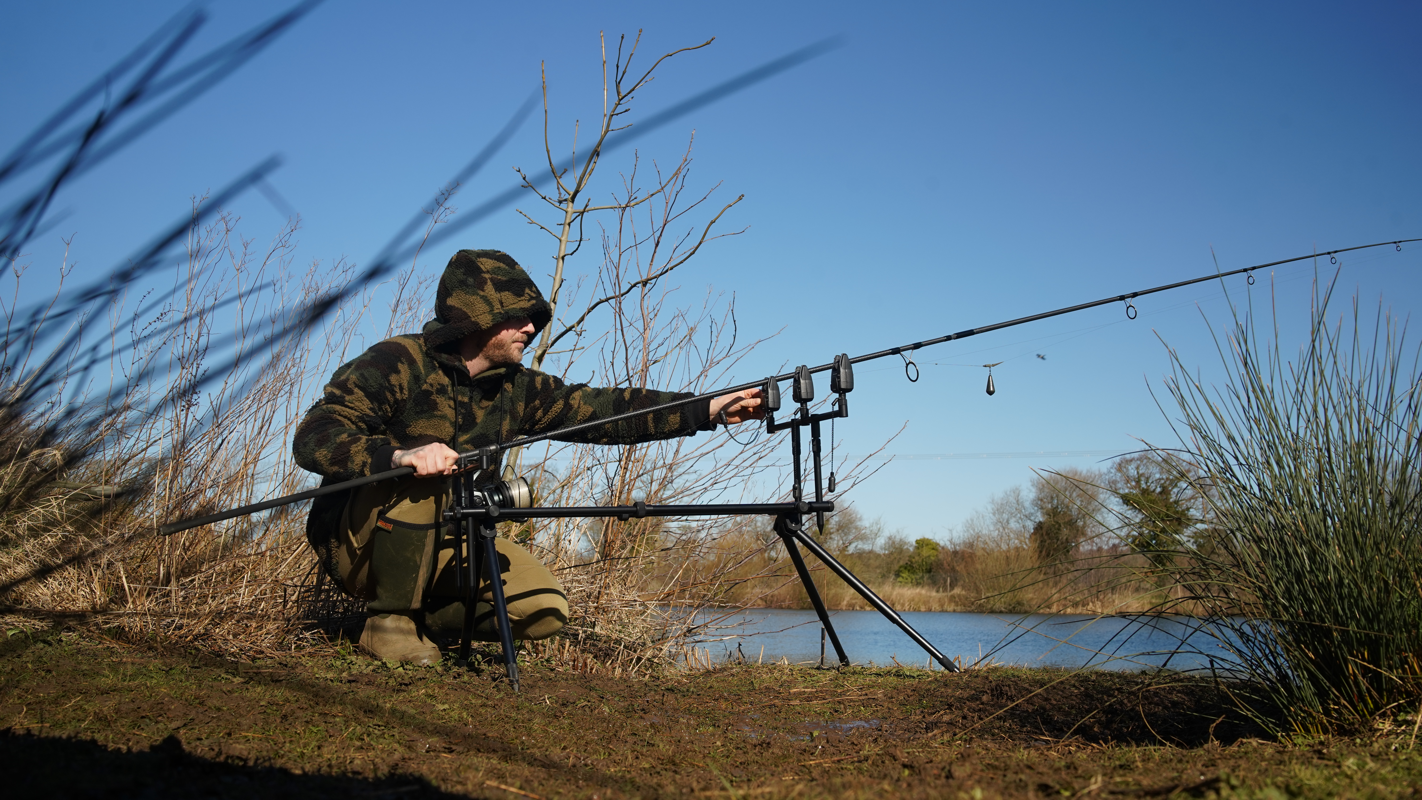 Carp Fishing Rod Pods and Reels